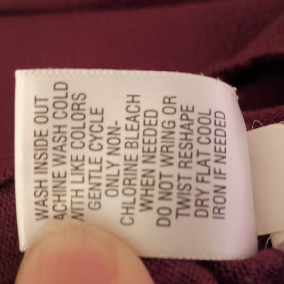 Apt. 9 Purple Knit Sheath Mini Dress Mock Neck, Sz S - Picture 6 of 6